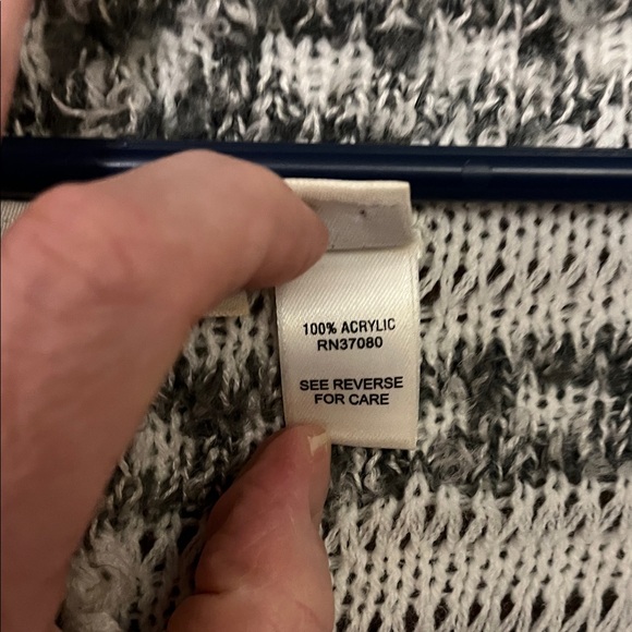 Cato Black and White Striped Cardigan Medium - Picture 3 of 14